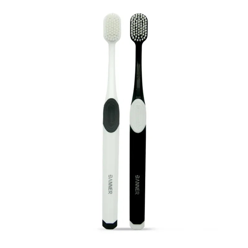 2pcs Adult Soft Bristle Toothbrush Square Hole Wide Head Color Toothbrush Special For Sensitive Gums To Protect Oral Health Peaceful Pleasures Health and Wellness