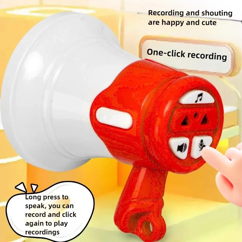Mini Megaphone Keychain with Recording – Funny Novelty Gift