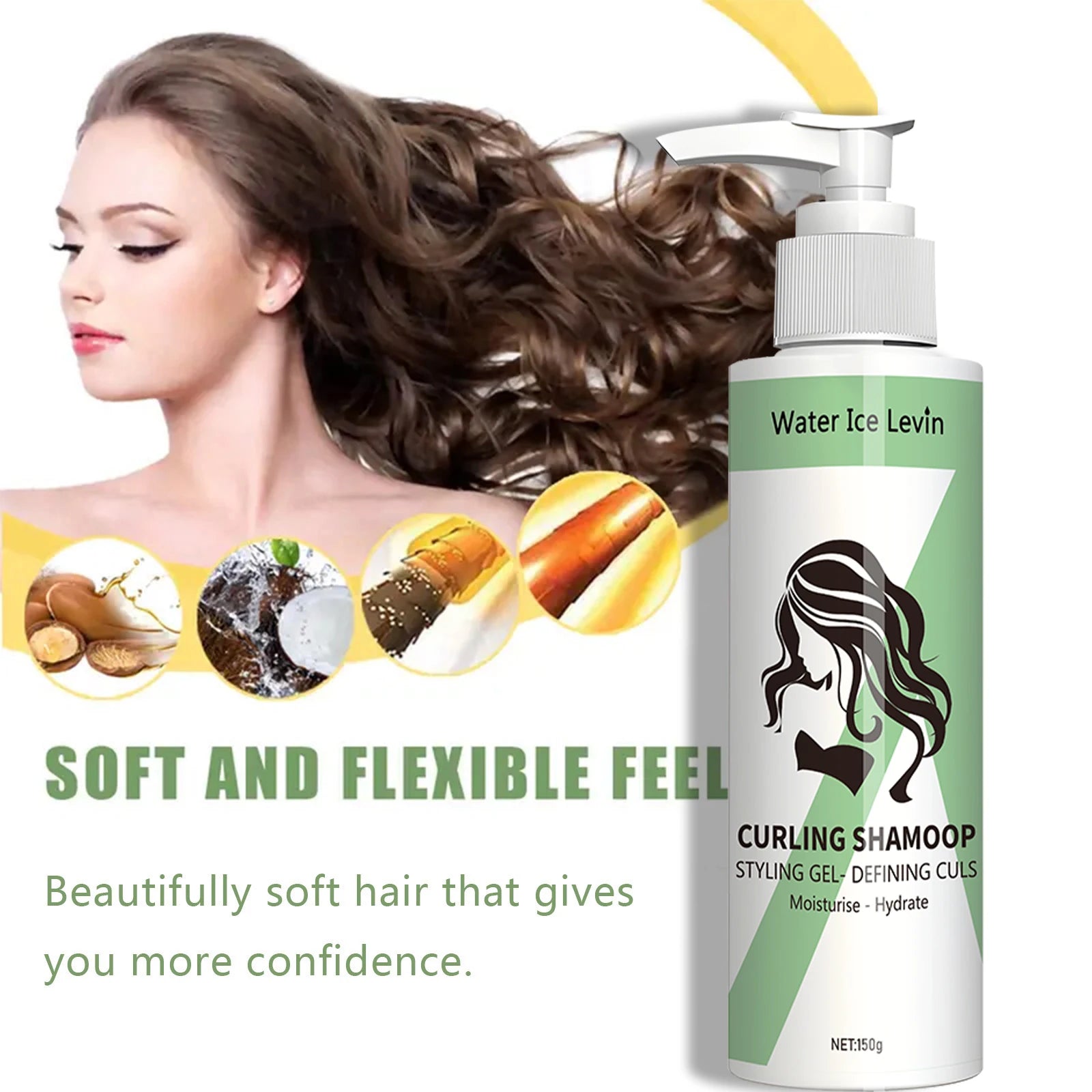Shampooing pour cheveux normaux - conditionneur neutre, 150 g hydratant stretch curl Peaceful Pleasures Health and Wellness