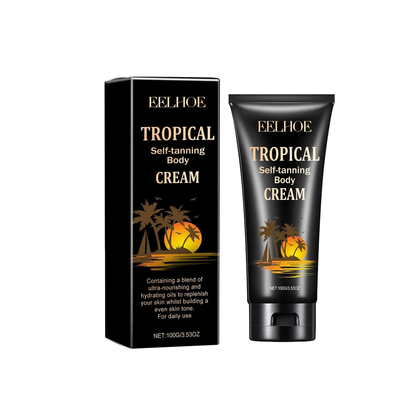EELHOE Self-Tanning Cream – Natural Bronzer, All Skin Types