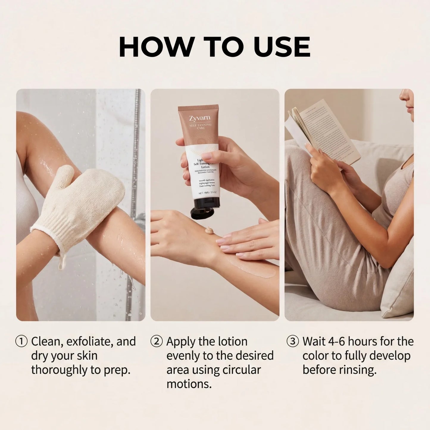 Sunless Self Tanning Lotion – Natural Glow & Streak-Free 100g