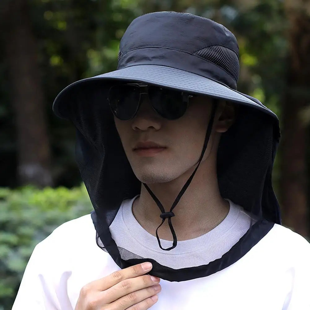 Mosquito Head Net Hat | Full Mesh Bug Shield for Fishing & Outdoors
