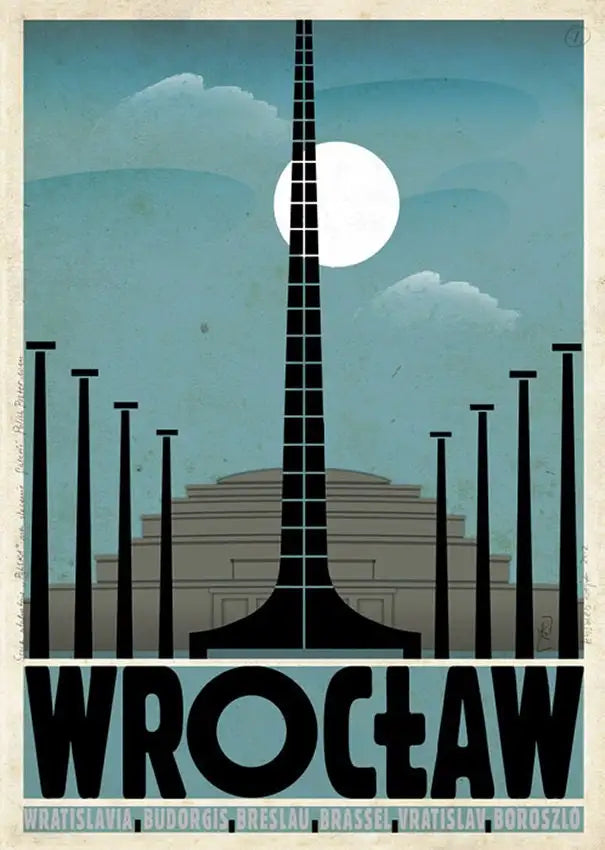 Retro Poland Podhale Kocie Góry Canvas Wall Art Print | Unframed