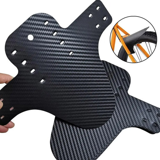 Ultralight MTB Bike Mudguard | Carbon Pattern Front & Rear Fender Bike Mudguard Peaceful Pleasures Health and Wellness