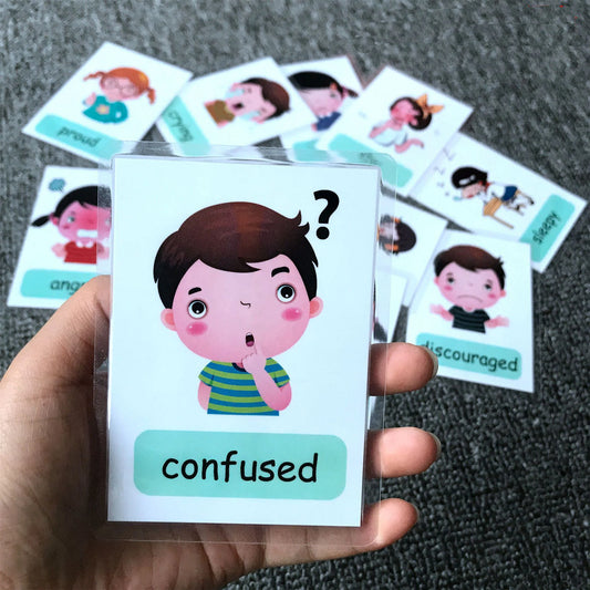 Montessori Kids English Words Learning Flashcards Early Educational Peaceful Pleasures Health and Wellness