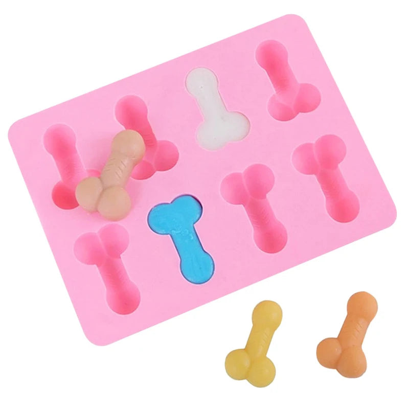 Novelty Fun Shape Silicone Ice Cube Tray & Mold – Bachelorette Party Ice Cubes, Soap, Chocolate & Candle Making
