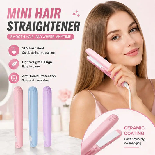 2-in-1 PTC Hair Straightener Styling Appliances Hot Combs Tools Heated Flat Iron Beard Styler Professional Brush Curling Iron Peaceful Pleasures Health and Wellness