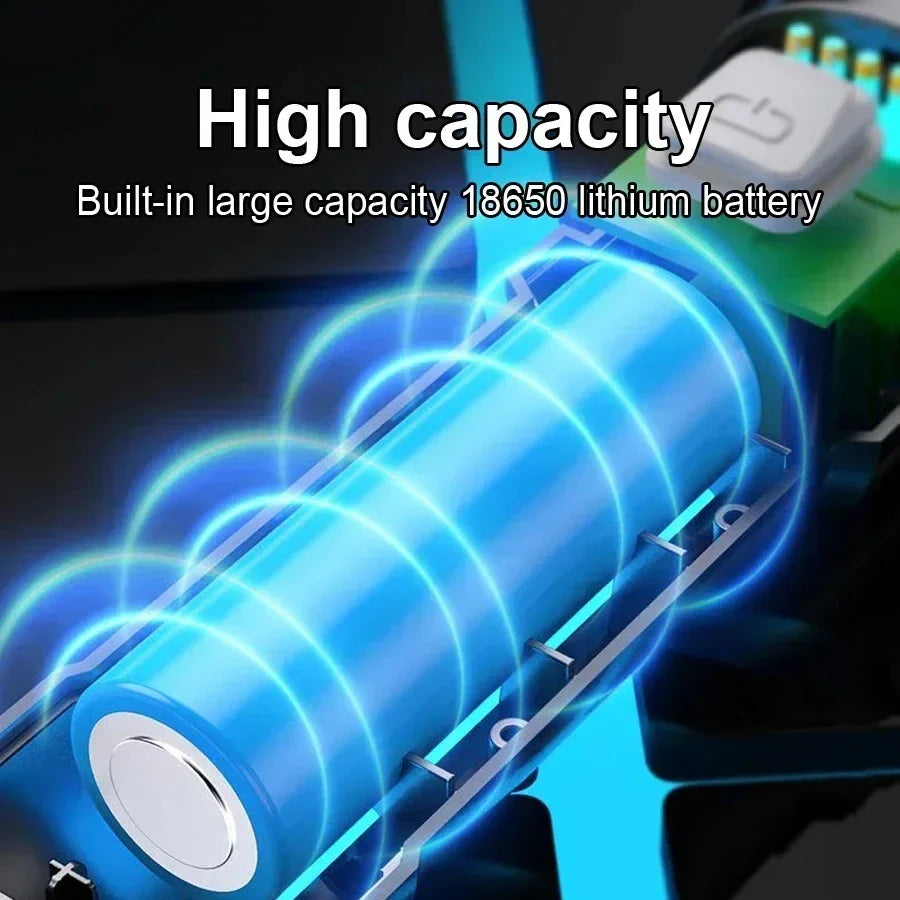 KDULIT Rechargeable LED Tactical Flashlight | Type-C Torch