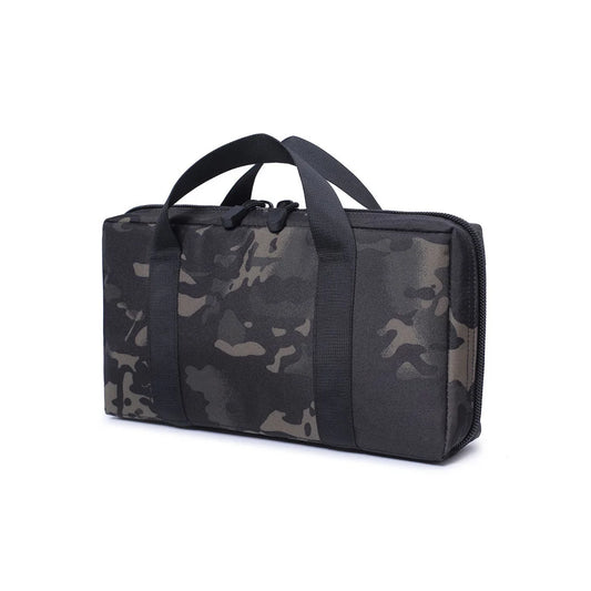 Outdoor Handbag Case Universal Concealed Handgun Storage Bag Magazine Pouch Hunting Accessories Sundries Storage Handbag Peaceful Pleasures Health and Wellness Black camouflage