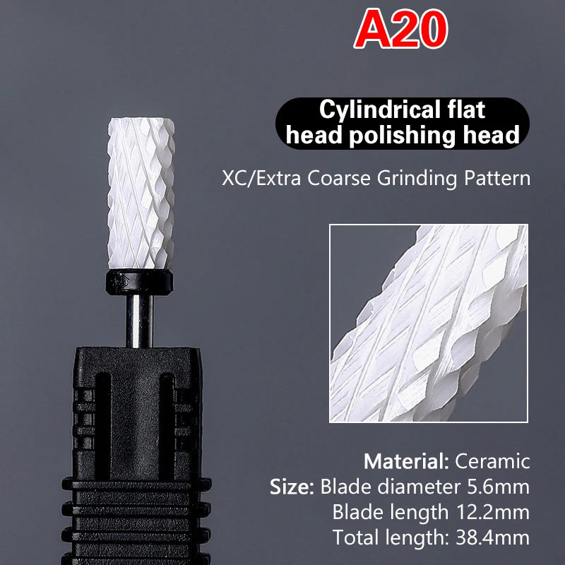 Ceramic Nail Drill Bit | Electric Manicure & Pedicure Tool