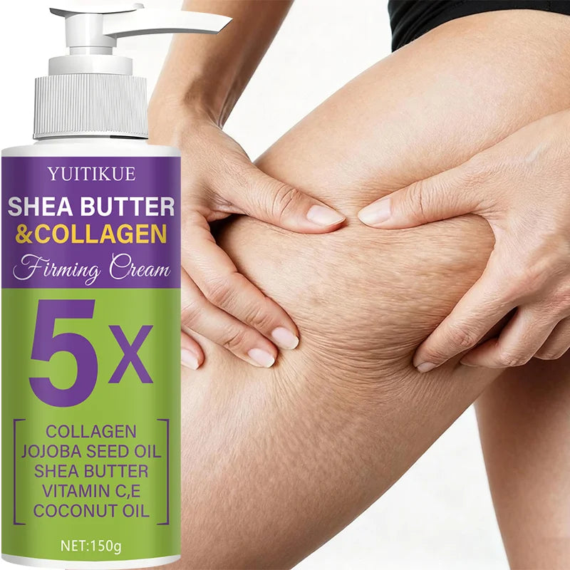 Skin Smoothing Cream 150g - Non-Greasy Fast Absorption, Deeply Moisturizes & Smoothes Skin, with Collagen & Shea Butter Peaceful Pleasures Health and Wellness