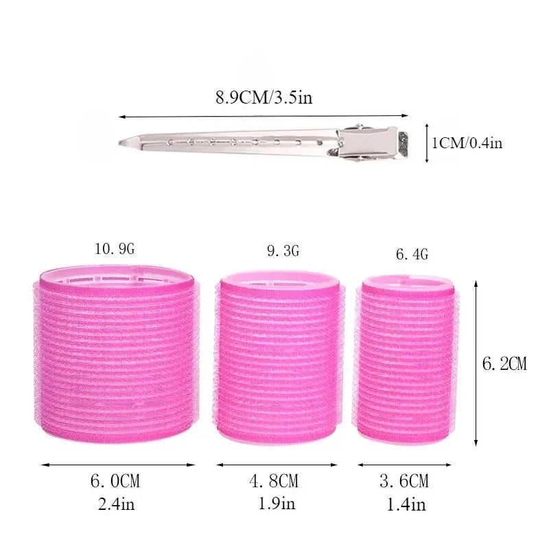 28-Piece Heatless Hair Roller Set | 3 Sizes Self-Grip Curlers