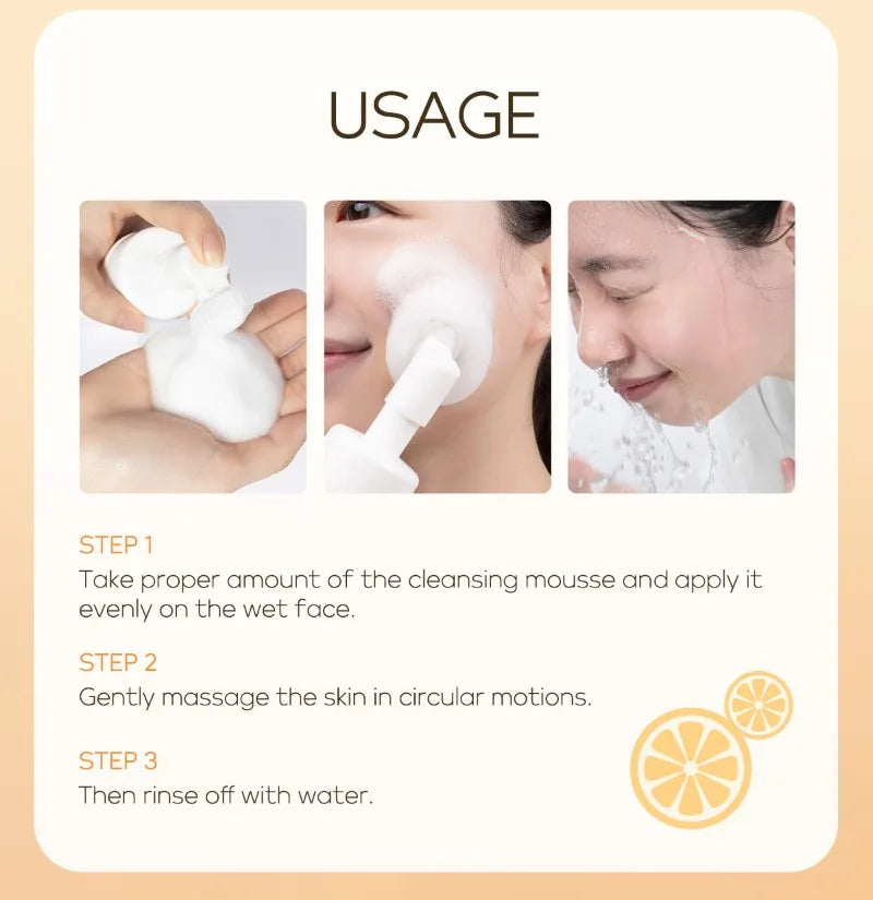 Vitamin C Brightening Foaming Mousse Facial Cleanser 120ml