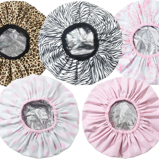 Self-Heating Steam Hair Mask Cap | Deep Conditioning Tin Foil Steam Hair Mask Cap Peaceful Pleasures Health and Wellness