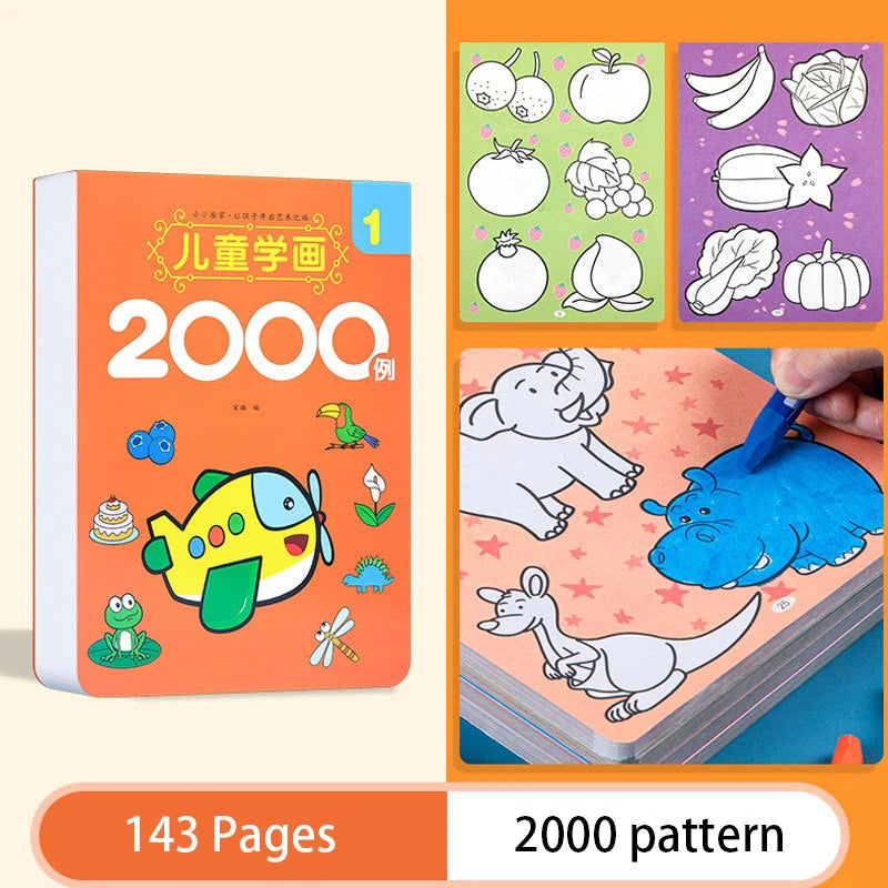 2000 Cases Children Learning Paint Sketching Creative Graffiti