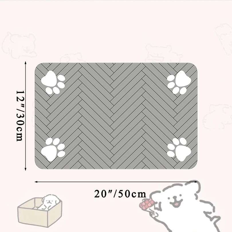 Pet Feeding Mat – Absorbent, Non-Slip & Waterproof for Dogs & Cats