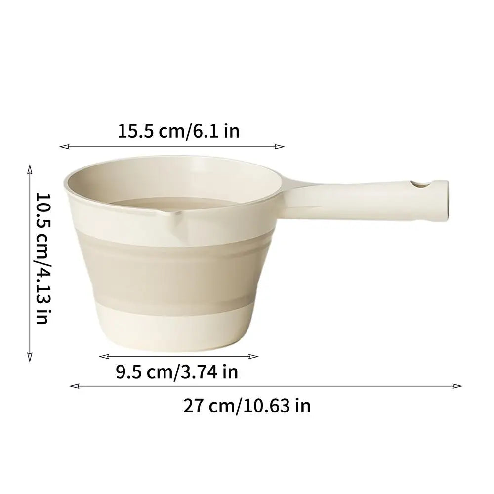 Foldable Water Ladle & Dipper – Spill-Proof, Space-Saving