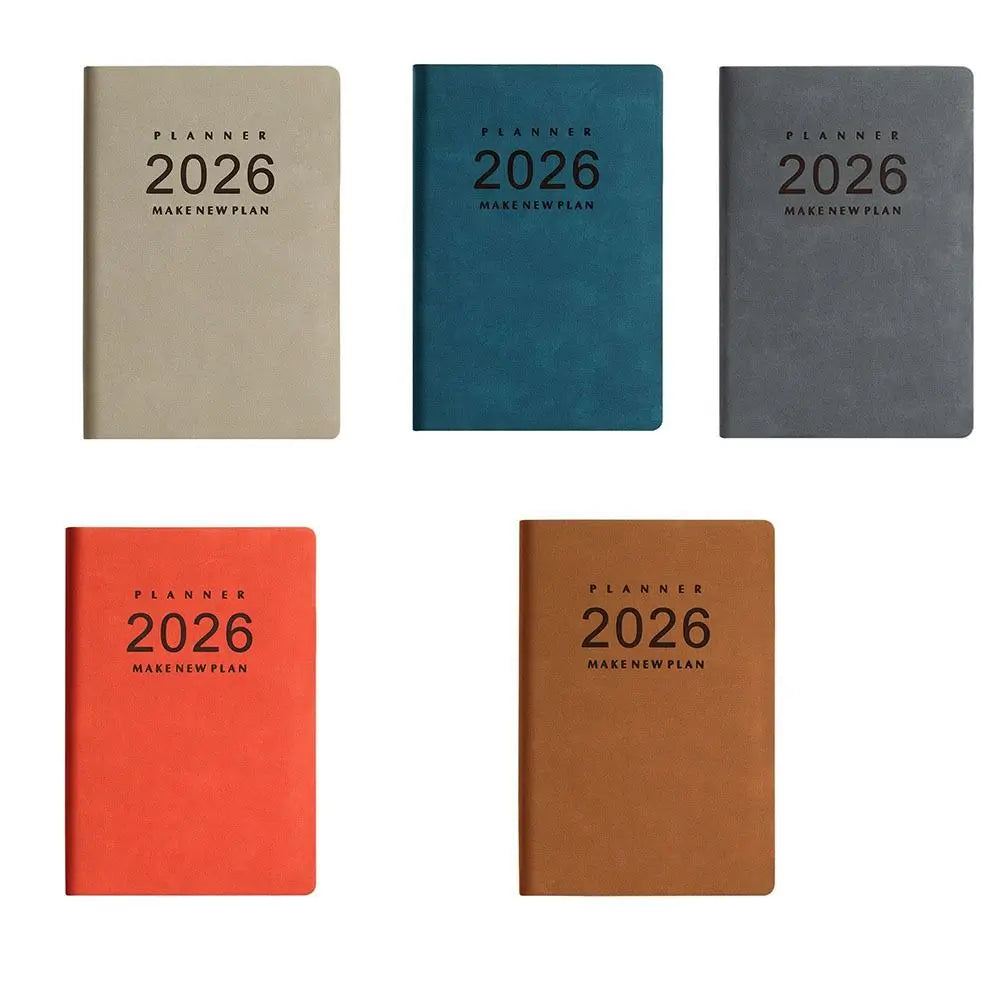 Wear-resistant 2026 Schedule Planner Task Priority Thick Paper A5 Daily Planner Notebook Efficient Time Organizer Peaceful Pleasures Health and Wellness