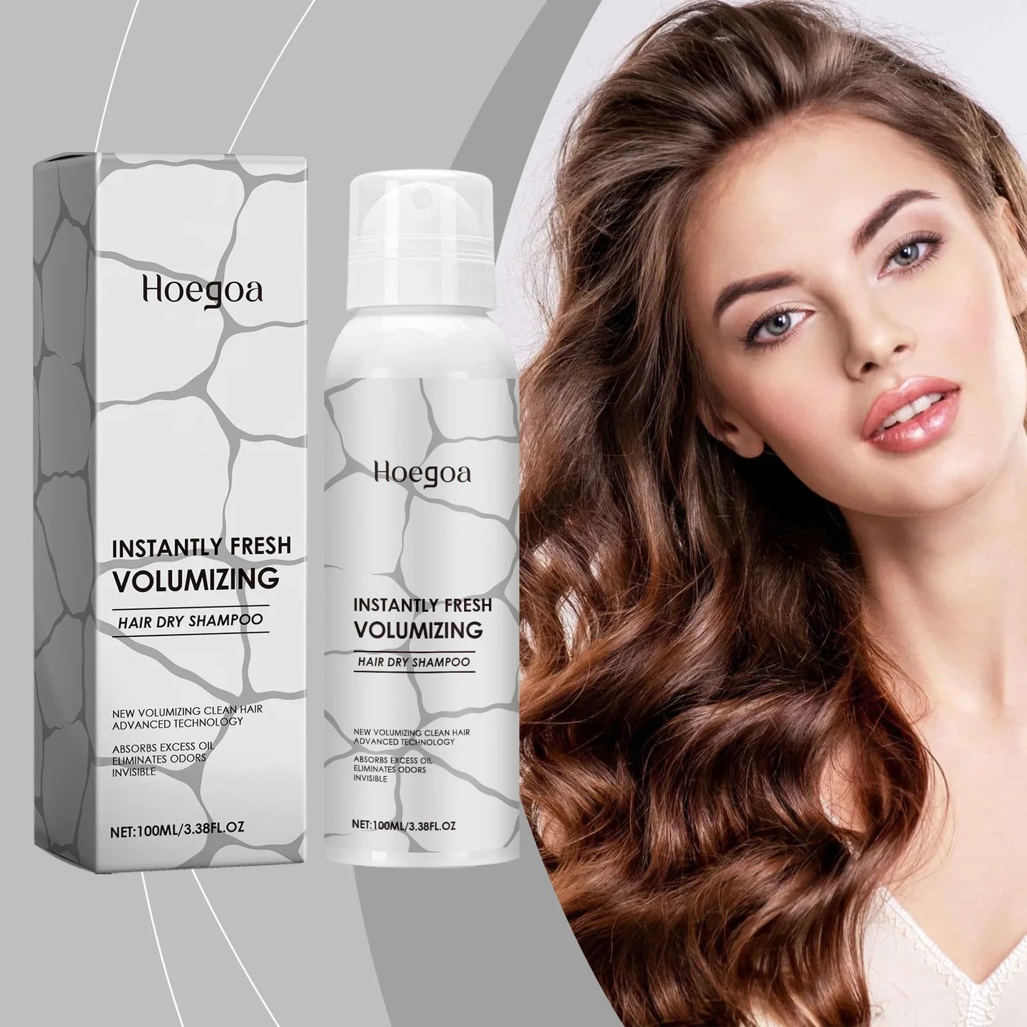 HOEGOA Dry Shampoo Spray – Oil Control, Volume & Anti-Frizz