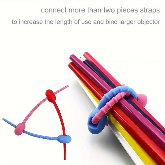 Silicone Reusable Cable Ties with Premium Material Cable Management Organizer Suitable for Indoor and Outdoor Use Peaceful Pleasures Health and Wellness