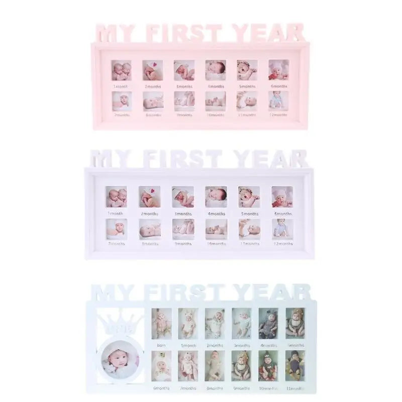 Baby First Year Photo Frame | 12-Month Newborn Keepsake