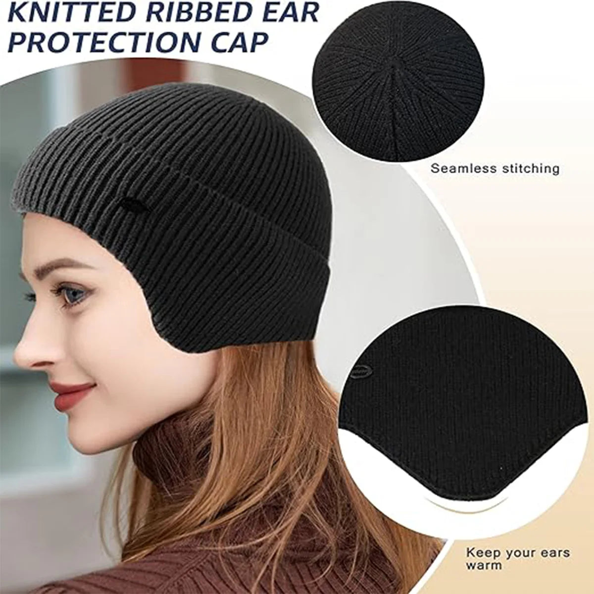 Winter Knitted Beanie Hat – Unisex Ski & Outdoor Thermal Cap