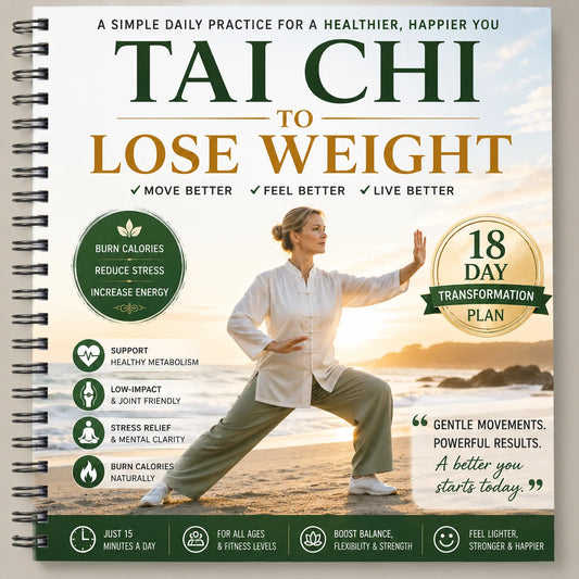 Ai Chi Lose Weight 18-Day Plan Journal Spiral Bound Gentle Fitness