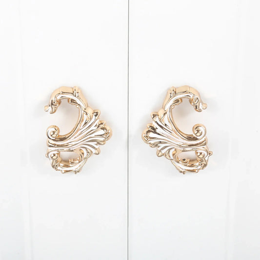 Antique White Gold Cabinet Knob – Zinc Alloy Single Hole Pull Handle Cabinet Pull Knob Oasis Select