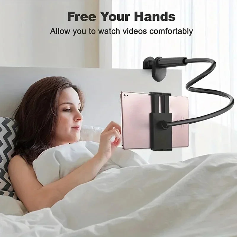 Flexible Long Arm Tablet & Phone Mount Holder for Bed & Desk