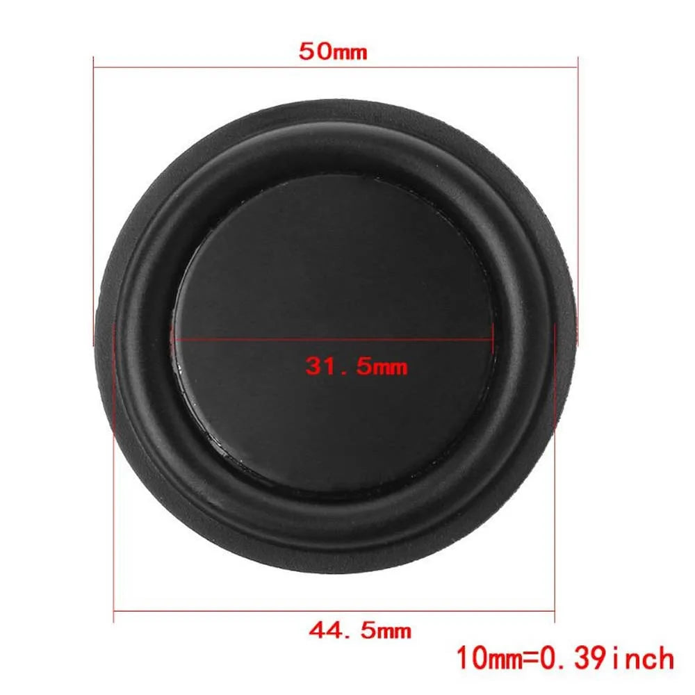 52mm 50mm Subwoofer Speaker 40mm Repair Kit 30mm Speaker Vibration Membrane Woofers Bass Rubber Passive Radiator Peaceful Pleasures Health and Wellness