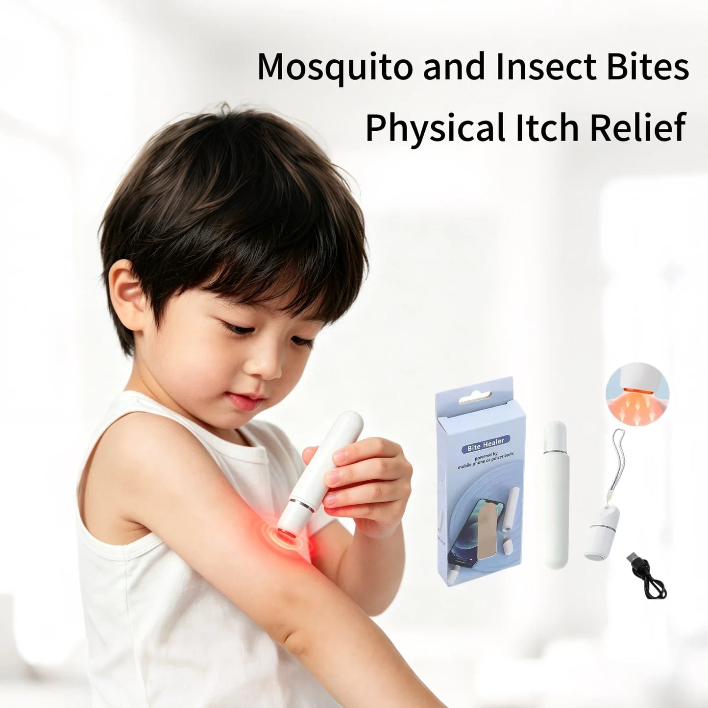 Small Portable Electronic Anti Itch Pen Mosquito Bite Fast Soothing Tool Physical Relief Summer Outdoor Travel Necessity Peaceful Pleasures Health and Wellness