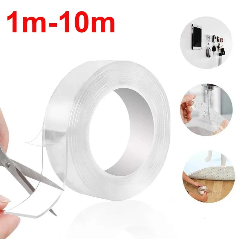 Double-Sided Nano Tape – Reusable, Waterproof & Traceless