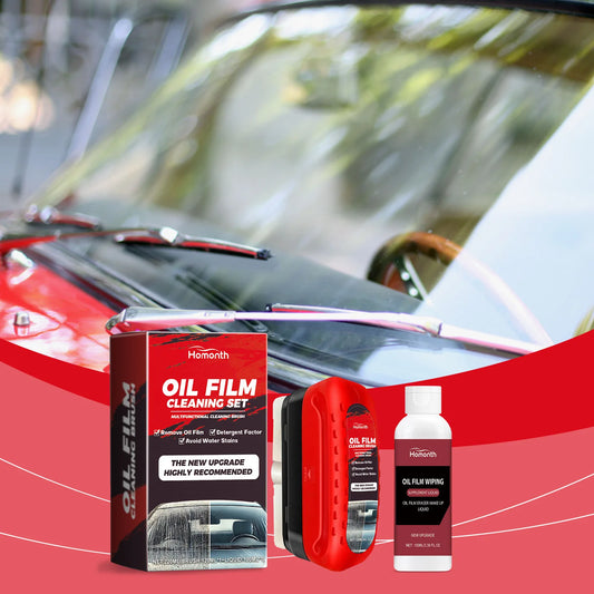 Homonth Car Windshield Oil Film Remover & Glass Coating Kit Glass Cleaner Kit Peaceful Pleasures Health and Wellness