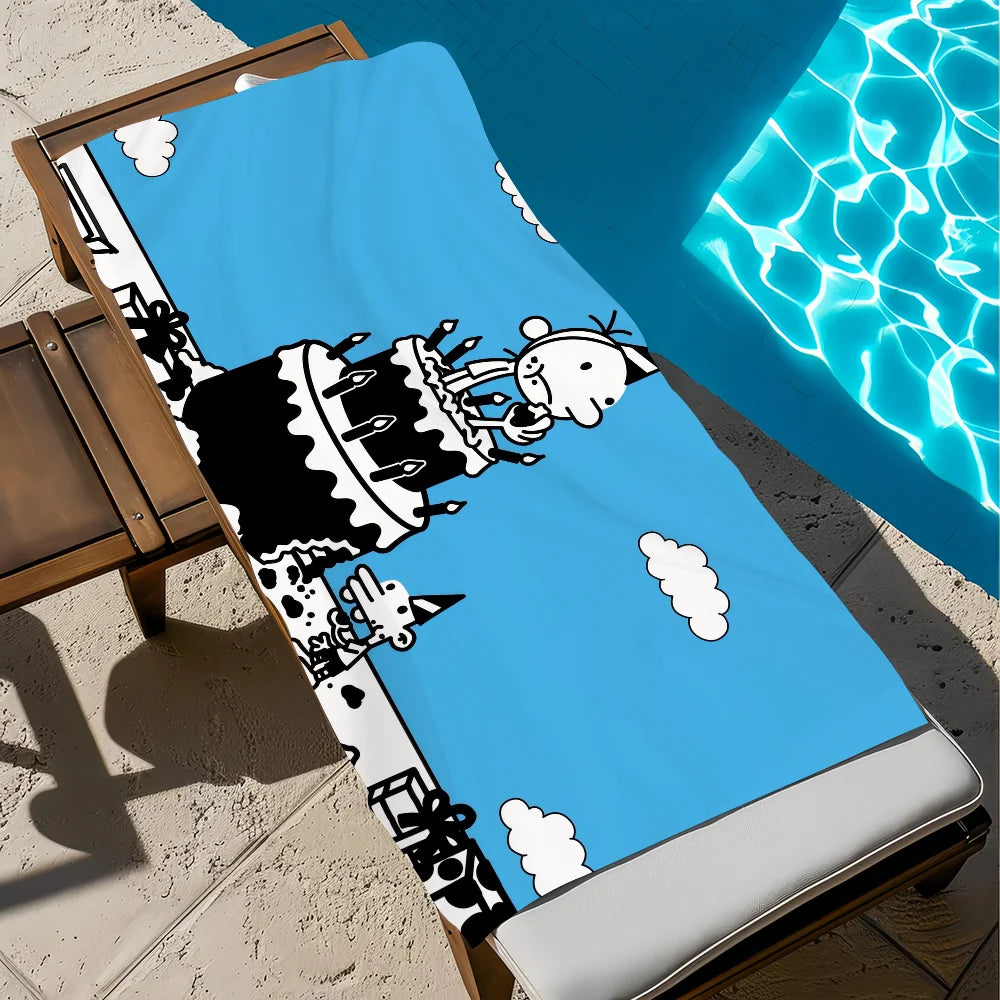 Anime Wimpy Kid Quick-Dry Beach Towel | Soft Pool & Travel Towel