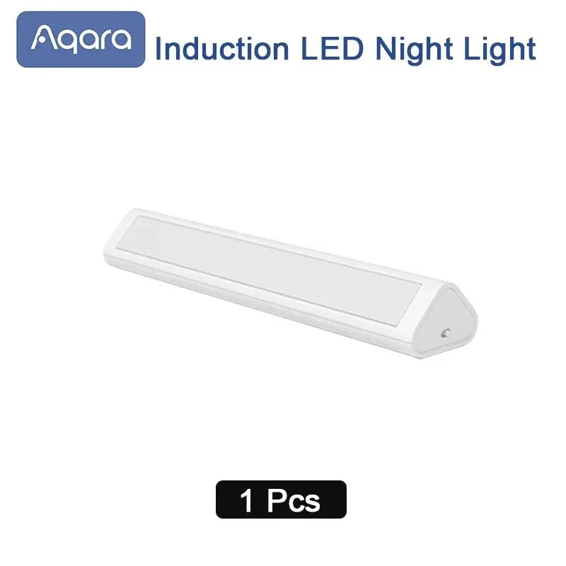 Original Aqara LED Induction Night Light Magetic Design 2Level Brightness Human Body Sensor Smart Home for Bedroom Bedside Peaceful Pleasures Health and Wellness 1ps China Mainland