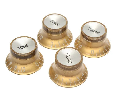 Black Gold Hat Volume Tone Knobs LP Electric Guitar Parts
