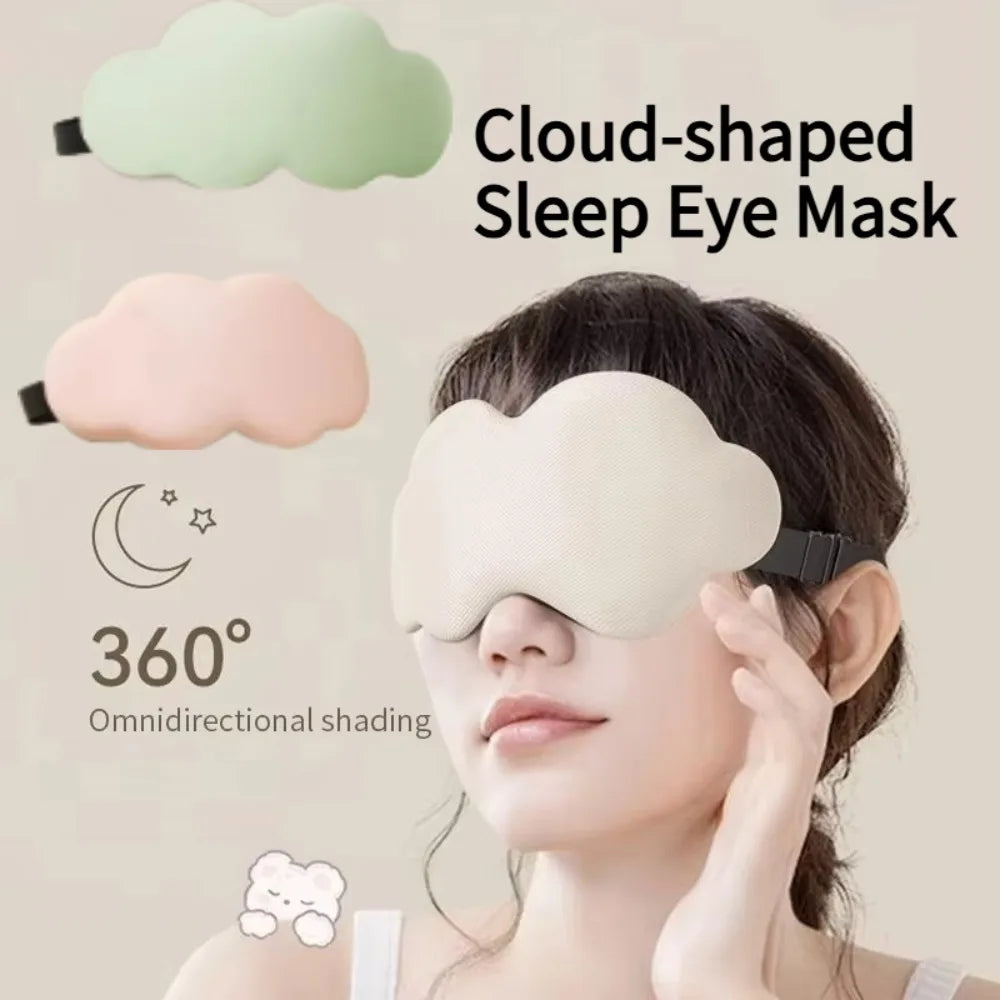 Cloud Shape Sleep Mask – 100% Light Blocking Eye Cover