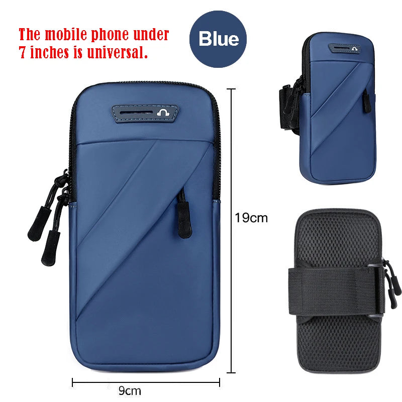 Mobile Phone Bag Wrist Armbands Running Bag For Phone Mp3 Mp4 Bags Armband On The Phone Bags Accessories Sleeve Bags Women's Bag Peaceful Pleasures Health and Wellness Blue(7 inch) China Mainland