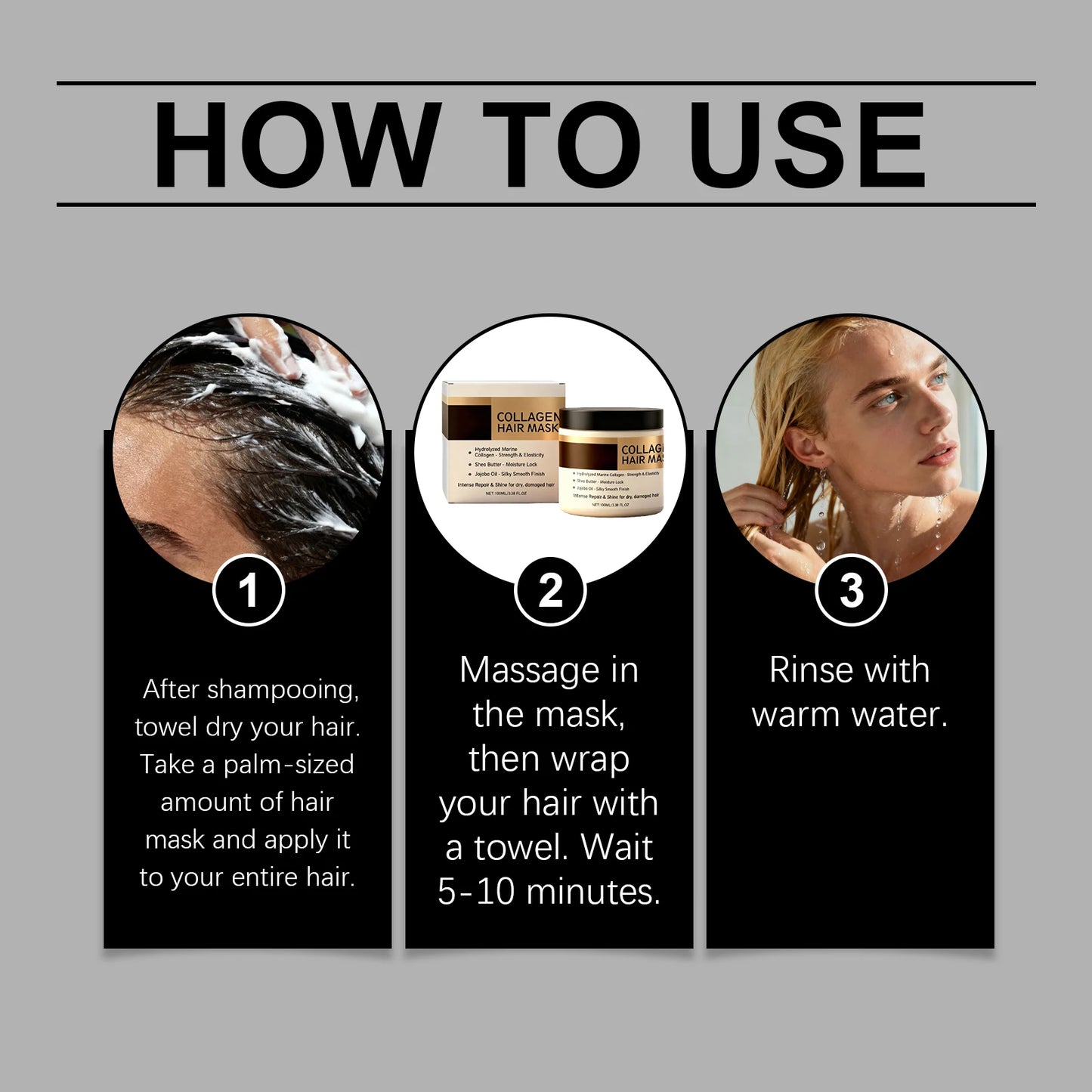 Eelhoe Collagen Hair Mask – Deep Repair for Dry & Frizzy Hair