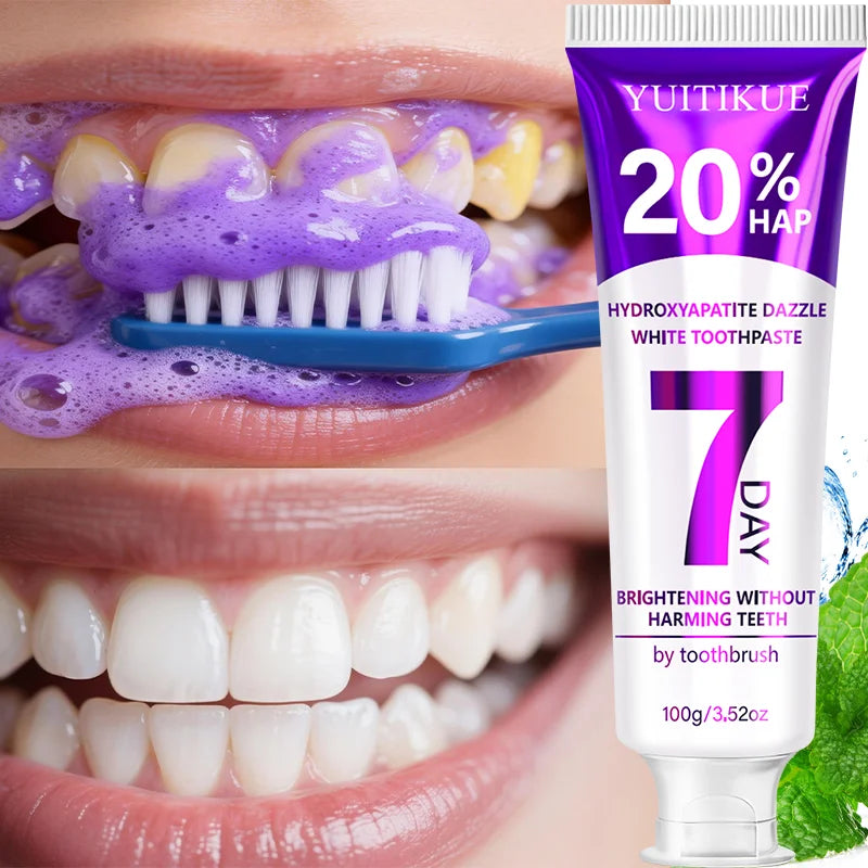 Hydroxyapatite Purple Toothpaste – Deep Clean & Mint Fresh Toothpaste Peaceful Pleasures Health and Wellness Default Title