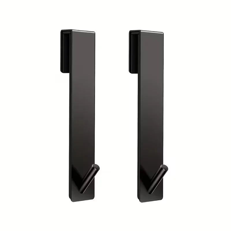 2-Pack Stainless Steel Glass Door Hooks | Shower Towel Rack