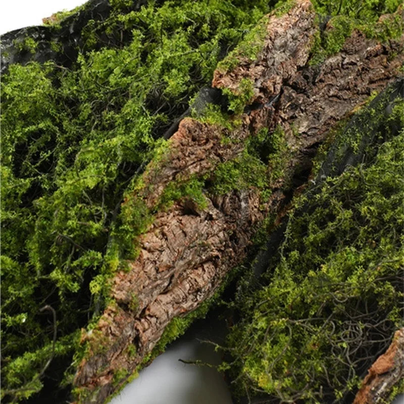 Home Garden DIY Imitation Bark Moss Planting Blocks | Simulation Green Plants for Garden Decoration Peaceful Pleasures Health and Wellness
