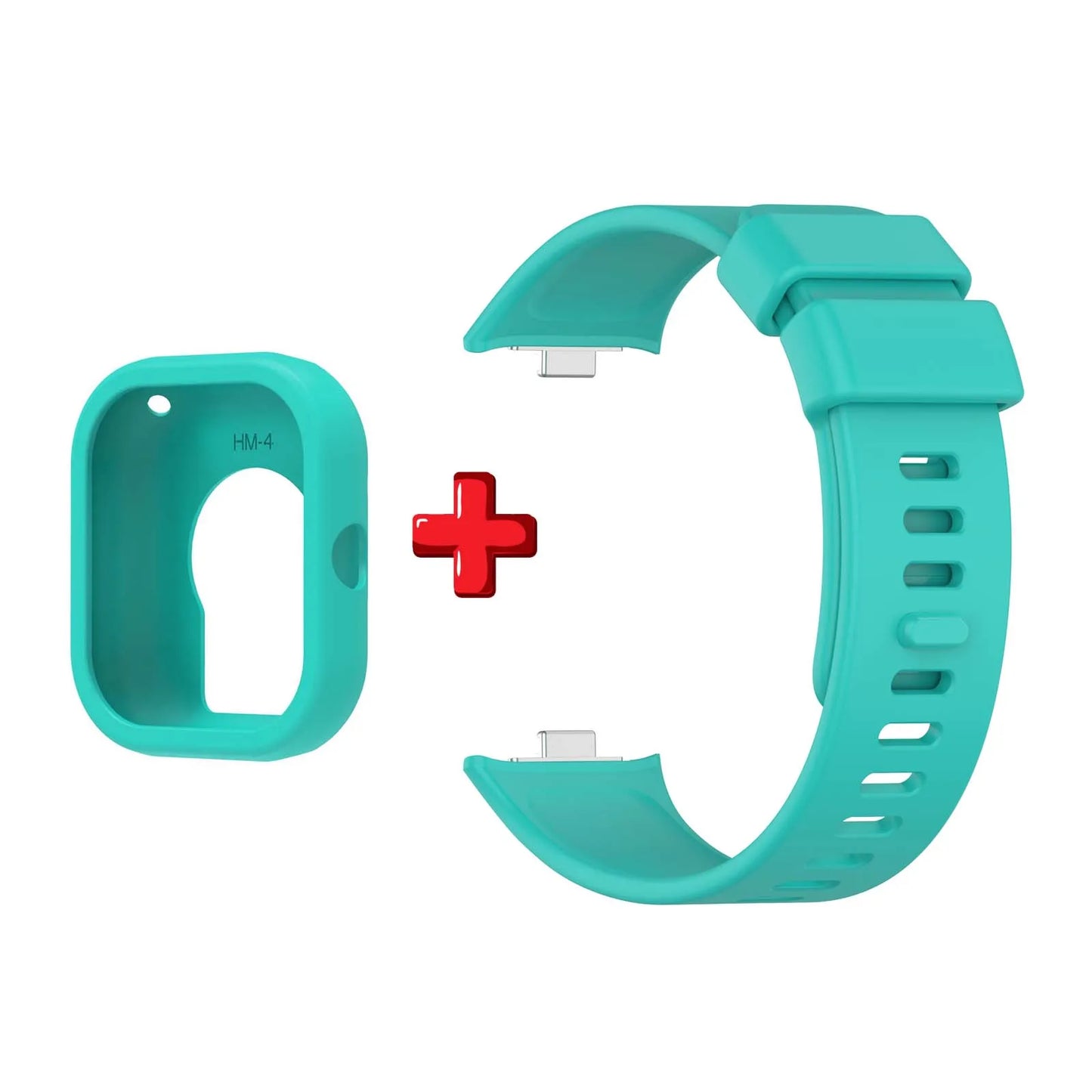 Silicone Watch Band & Case for Xiaomi Redmi Watch 4 Peaceful Pleasures Health and Wellness Green