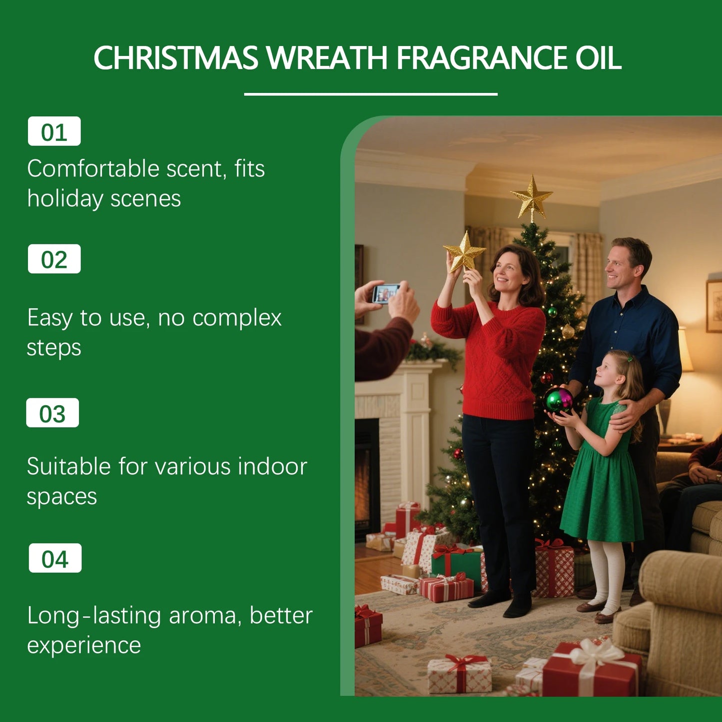 Christmas Aromatherapy Essential Oil 120ml – Holiday Diffuser