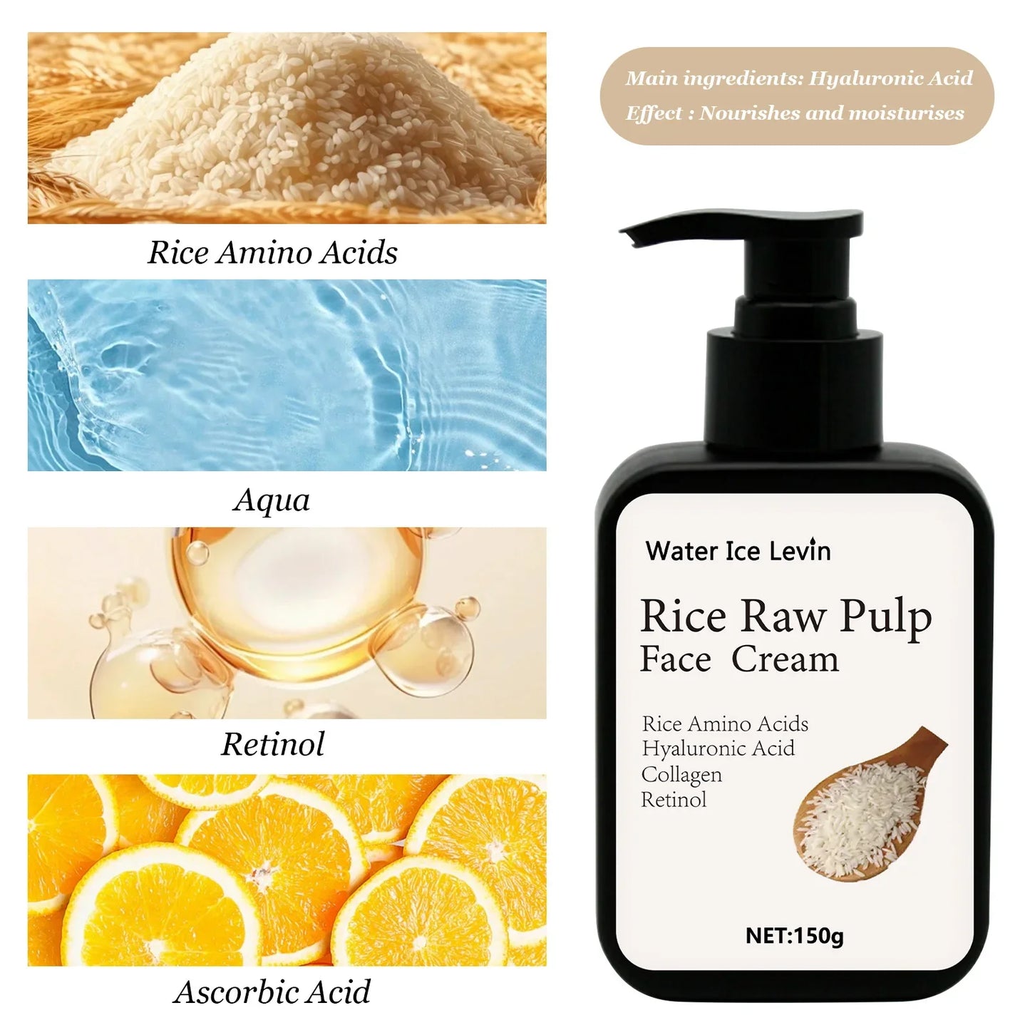 Rice Pulp Anti-Freckle Cream – Dark Spots & Brightening 150g