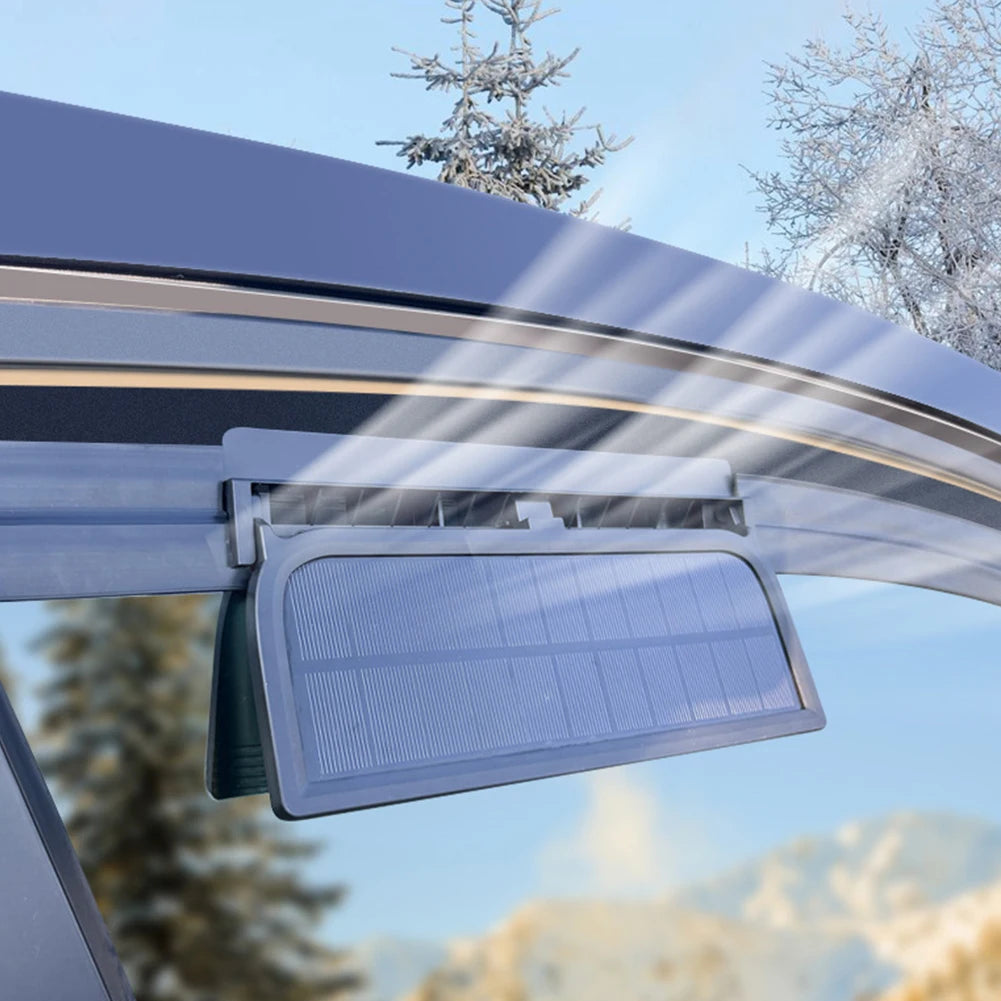 Solar Powered Car Exhaust Fan Eliminate Peculiar Smell Car Radiator Cooling Fan USB Powered Auto Ventilation Fan for All Cars Peaceful Pleasures Health and Wellness