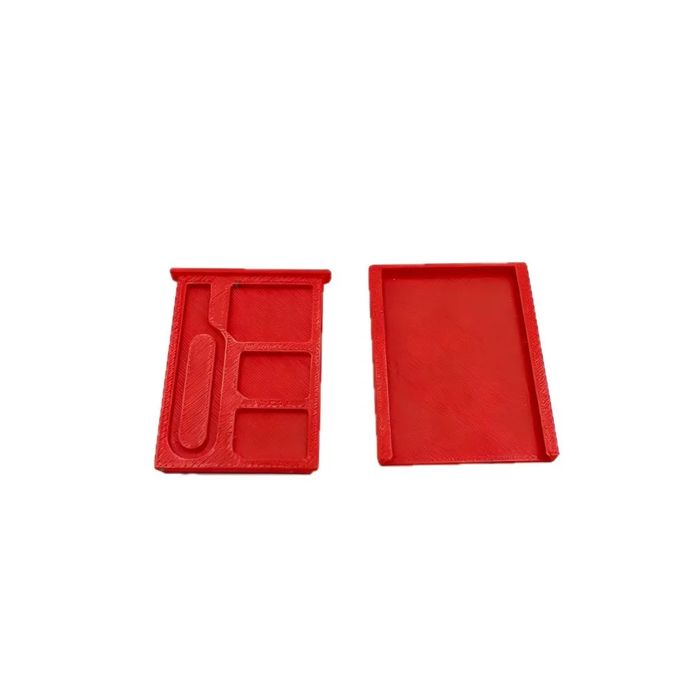 SIM Card Storage Box, Portable Secure Storage Of Mobile Phone Memory Cards,2-Slots-SIM Card+1-Slots-Cards-Pin+1-Slot TF-Card Peaceful Pleasures Health and Wellness red