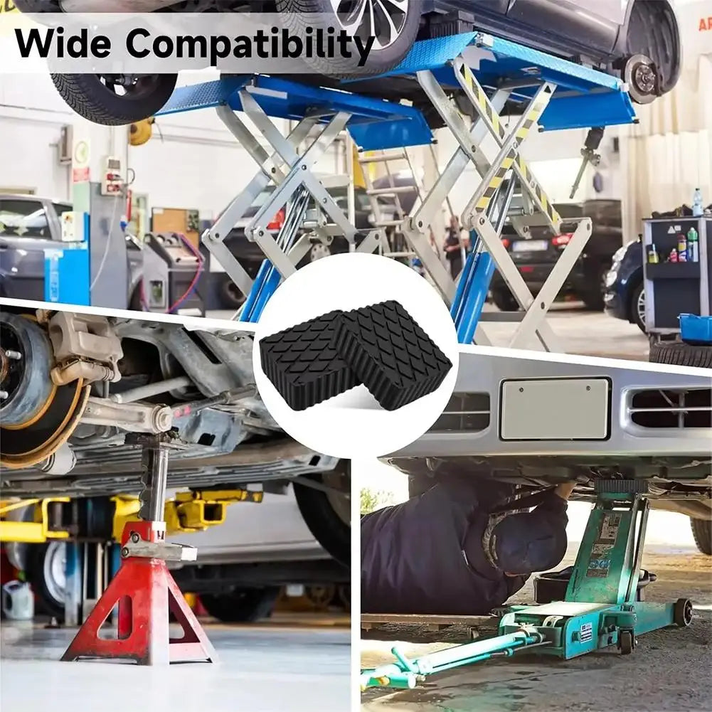1Pcs Car Jack Rubber Pad Shock Absorbing Non-Slip Lift Support Blocks Height Increasing Chassis Protector Stabilizer For Repair Peaceful Pleasures Health and Wellness