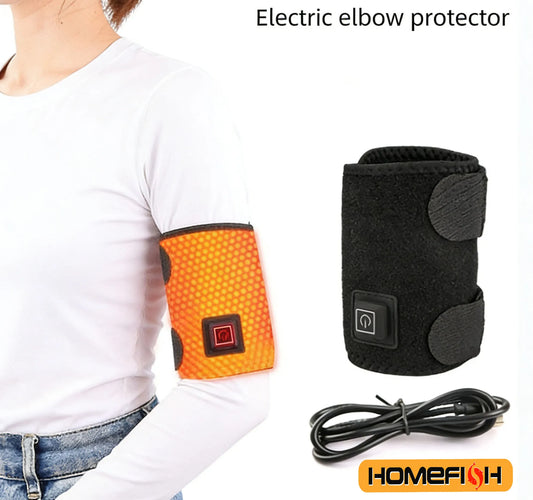 3-Temperature Control, Universal Elbow & Shoulder Warm Wrap 1PC Electric Heated Massage Knee Support Peaceful Pleasures Health and Wellness black