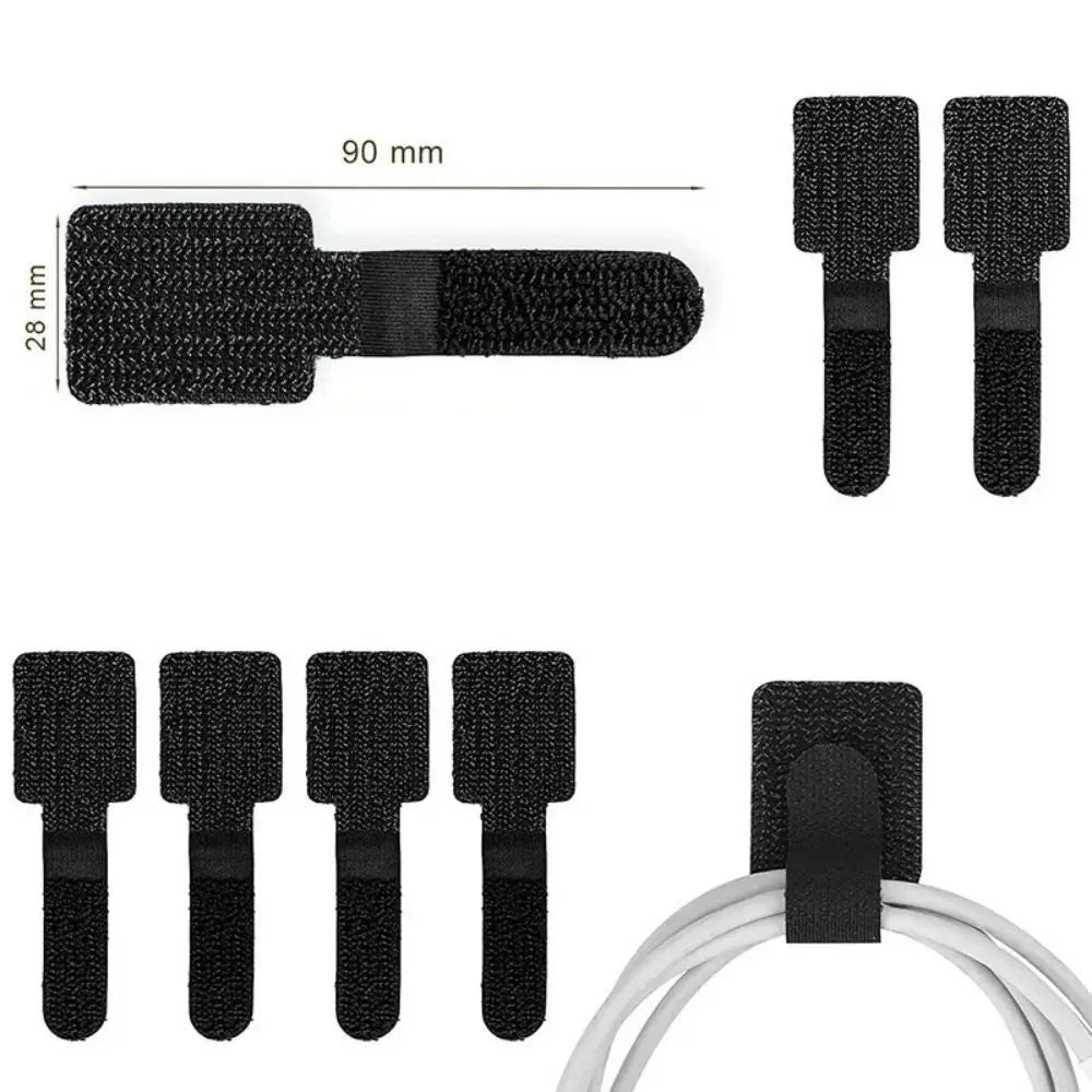 New Reusable Cable Ties Adjustable T-Type Wire Organizer Self Adhesive Rope Holder Peaceful Pleasures Health and Wellness